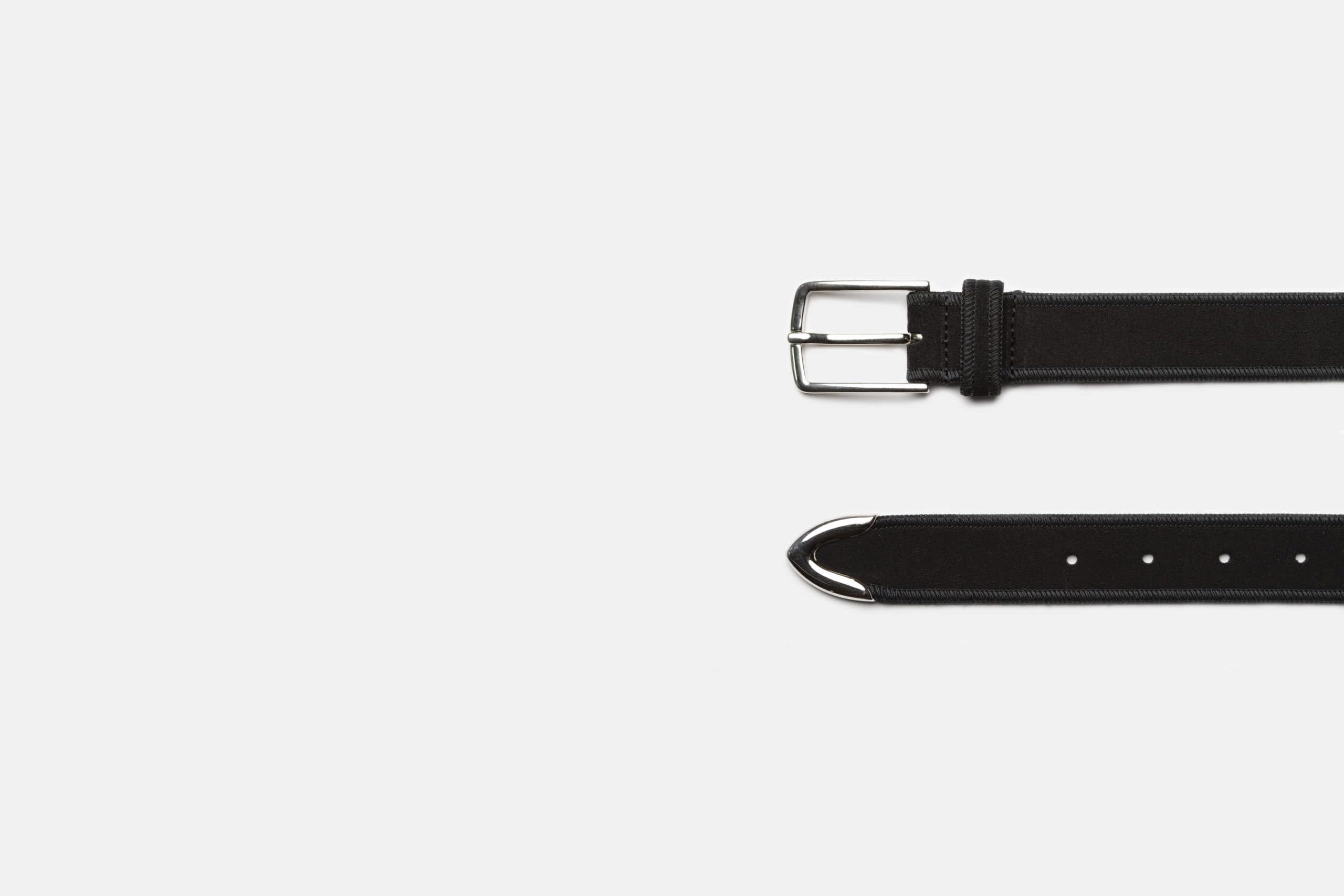 BLACK SUEDE BELT - Imagen 3