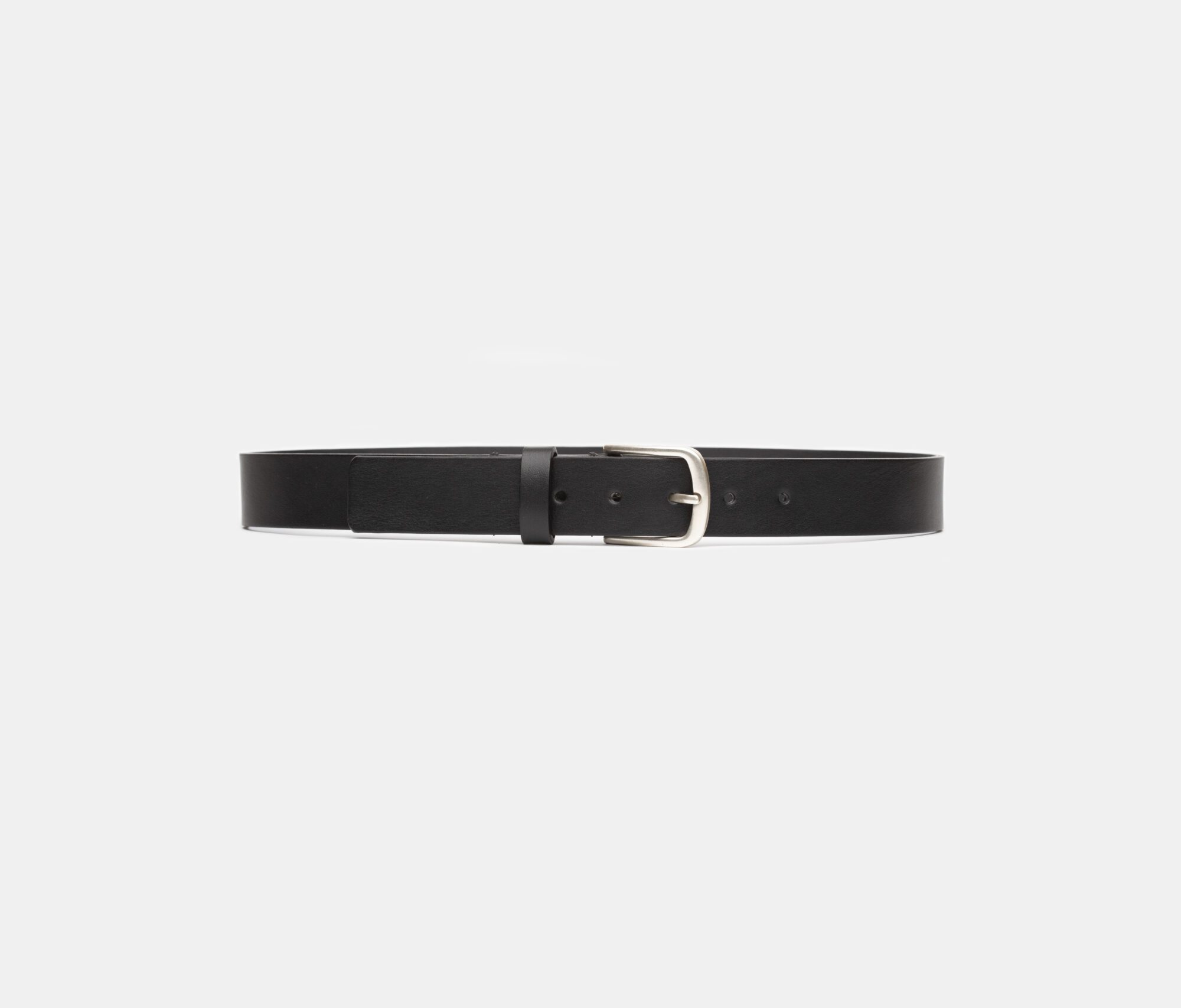 BLACK LEATHER BELT