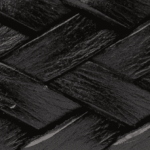 BRAIDED BLACK LEATHER