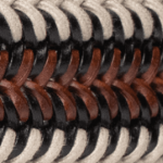 ELASTIC LEATHER BROWN BELT