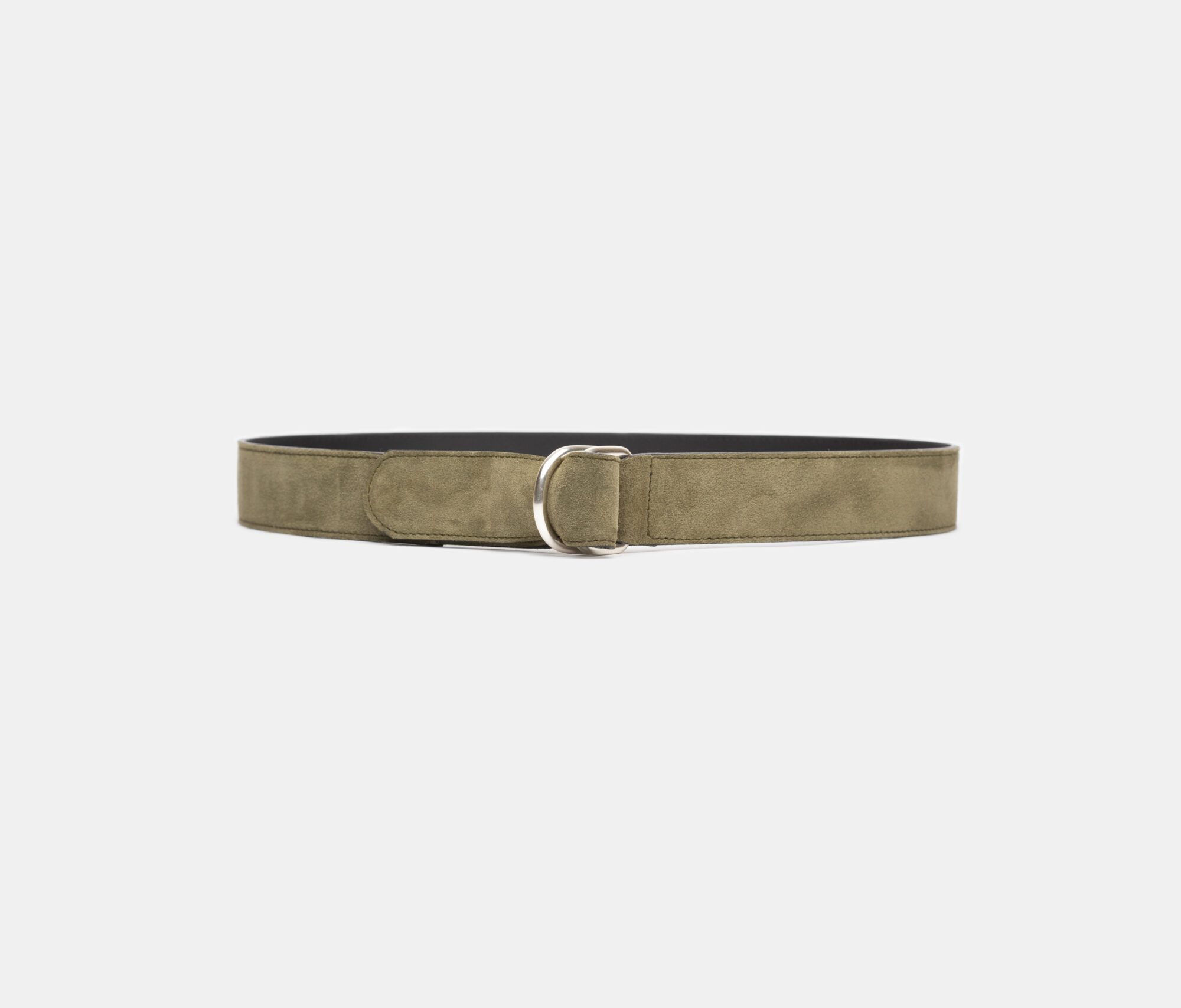 KHAKI SUEDE RING